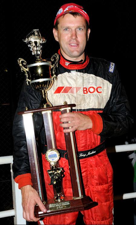 Troy Jenkins - our 68th NSW Speedcar Champion! Photo courtesy of Gary Reid.